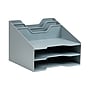Mind Reader 5-Compartment Plastic Desk Tray, Gray (ANCHBOX5-GRY)~#|#~950F7993-3AA7-4F4B-89ADD75E321273C3_sc7