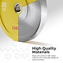 Sunny Health & Fitness Elite 2" Rubber Olympic Weight Plates, 55 lbs., Red (SF-OP01-55)~#|#~95121CC1-9B4E-4F94-A555B2F1CF1E2C75_sc7