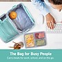bentgo Deluxe Insulated Lunch Bag, 2-Compartment, Coastal Aqua (BGOBG2-CA)~#|#~951308A2-CCAA-4491-B28E8E3473E7A9A3_sc7