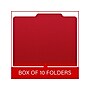 Medical Arts Press Pressboard Classification Folder, 1 Divider, 2" Expansion, Letter Size, Deep Red, 10/Box (DV-T42-14-3DRD)~#|#~9513768F-3ED1-4406-B29569B672E06DBB_sc7