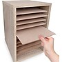 AdirOffice 500 Series 11-Compartment Literature Organizers, 10.75" x 11.75", Medium Oak, 2/Pack (500-11-MEO-2PK)~#|#~951740B7-FECC-4920-82D2F63848B74356_sc7