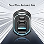 CODi 65W Triple Car Charger, USB-A & USB-C Outputs, Black (A01111)~#|#~951A2555-CF76-4330-BAEFC4E75D934CA3_sc7
