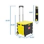 Mount-It! Mixed Materials Mobile Utility Cart, Yellow/Black (MI-905)~#|#~951D6497-F1F7-4AD1-AE7BF06CACA7D6E3_sc7