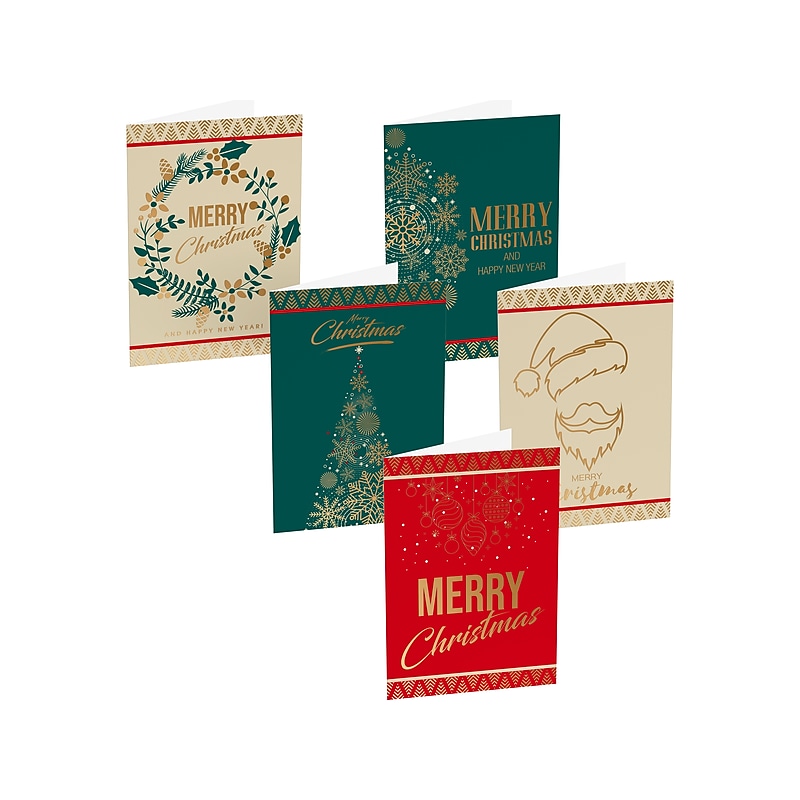 Better Office Christmas Cards, 5" x 7", 50/Pack (64654-50PK) image 1
