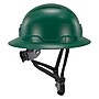 Ergodyne Skullerz 8963 PC-ABS Type II, Class E, 6-point Ratchet Suspension Full Brim Safety Helmet, Green (60545)~#|#~95206C70-3B9D-4E8F-A7DE498E487D2602_sc7