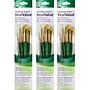 Princeton RealValue Mixed Media Synthetic Taklon Variety Brush Set, Green, 4/Set, 3 Sets/Bundle (PBXPR9116-3)~#|#~9521CDCA-88B9-4127-A241A31AEFFF8946_sc7