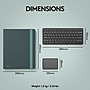Logitech 4.41" x 11.02" Plastic Adjustable Casa Pop-Up Desk Work From Home Kit with Laptop Stand, Classic Chic (920-011236)~#|#~952643BF-8830-4882-B78D33DD39203FDD_sc7
