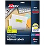 Avery Sure Feed Laser Address Labels, 1" x 2 5/8", Neon Yellow, 750 Labels/Pack (5972)~#|#~9534B052-FBC3-4045-A6E70F51EA9FFF05_sc7
