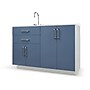 Viva Comfort 36.32'' H x 48" L Medical Cabinet with Right Sink, 4-Doors, 2-Drawers, Blueberry (902BASE48RSBL)~#|#~9537479F-71D5-4695-80104256F190C395_sc7
