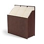 Smead Stadium 50% Recycled Heavy Duty Reinforced Faux Leather Accordion File, 12 Pocket, Letter, Saddle (70228)~#|#~95396317-C24A-4318-9E4EB0666FD13A47_sc7