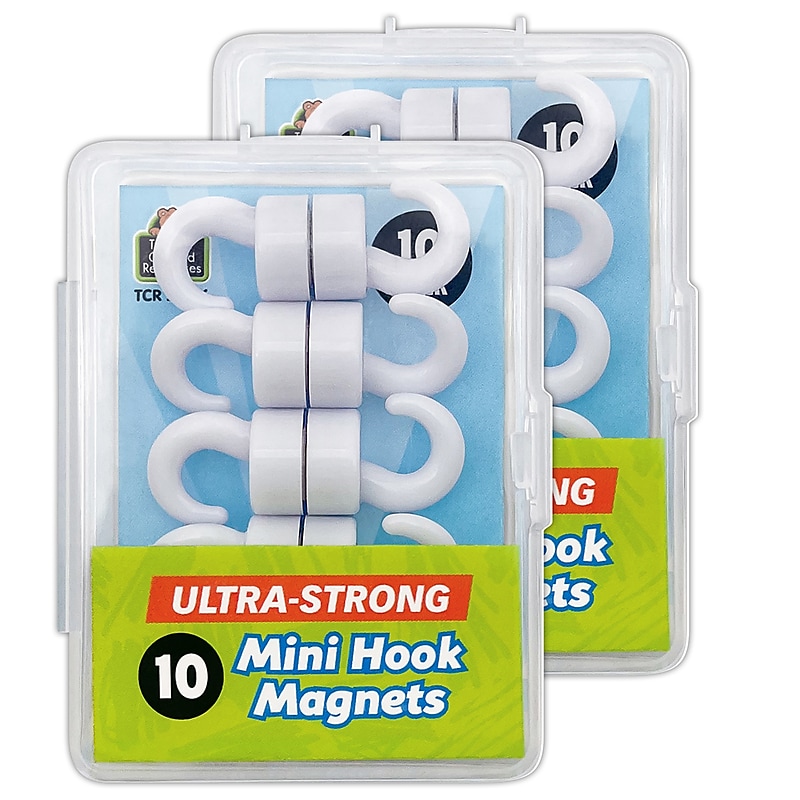 Teacher Created Resources Mini Hook Magnets, 10/Pack, 2 Packs (TCR21036-2) image 1