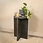 Storied Home Paulownia Wooden Round Accent Table, Black (EC1708)~#|#~953A54EC-B8DA-4CCF-B18A1998C55529EC_sc7