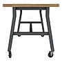 Learniture Ideate Series 72"W x 36"D Butcher Block Table, Beige/Graphite (LNT-NOR3005BB-GT-PK-SO)~#|#~953BE398-0314-4240-A50594AFCBAB4F49_sc7