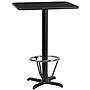 Flash Furniture Laminate Table Top with X-Base, 24" x 30", Black (XUBK2430T22B3F)~#|#~9542F24E-F15C-4136-A99592E1BE539931_sc7