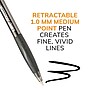 BIC Glide Retractable Ballpoint Pen, Medium Point, 1.0mm, Black Ink, Dozen (14347/VCG11BK)~#|#~954501EB-7054-4F13-89A11AD1B4EFAF12_sc7