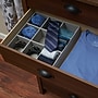Household Essentials Drawer Organizer Tray with Fabric Cover, 9 Square Compartments, Gray (HH728-1)~#|#~954636F3-AAAC-4AED-98A272696F2030C9_sc7
