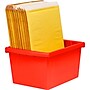 Storex Polypropylene/PP 4 Gallon Classroom Storage Bin, 7.9" x 11.3" x 13.6", Red, 3/Bundle (STX61452U06C-3)~#|#~9552A27D-892E-40E2-AE033CD94DE43183_sc7