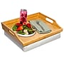 Rossie Home 16.5" x 13" x 3.7" Lap Tray with Pillow, Natural Bamboo (76107)~#|#~9553C8A9-1200-42E0-AC83C014E48D682C_sc7