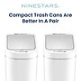 Nine Stars Trash Can Plastic Indoor Sensor Trash Can, 1.85 Gallon, White, 2/Pack (DZT-7-2B)~#|#~9557B608-E730-47CA-910B4B1EA61123E7_sc7