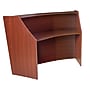 Regency Marque 72"W Curved Reception Desk Workstation, Cherry (77290CH)~#|#~95583075-BB30-40A0-B729F402FF1B6C14_sc7