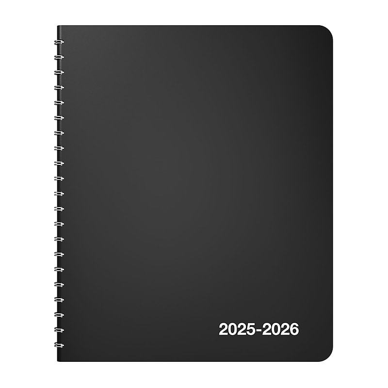 2025-2026 Staples 8" x 11" Academic Weekly & Monthly Planner, Assorted Colors (ST12263-25) image 1