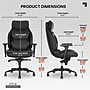 Sharper Image Algrove Comfort-X Ergonomic Swivel Executive Massage Chair, Black/Dark Gray (60117-BLKGRY)~#|#~9568600F-172A-400D-8FF432083181581F_sc7