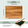 Rossie Home Acacia Wood 15.7" x 11.8" x 3.5" Easel Lap Desk with Storage, Natural (76516)~#|#~956B172C-47C3-4E35-B304E74B39462232_sc7
