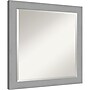 Amanti Art Brushed Nickel Frame Wall Mirror, 23.5" x 23.5" (A42674593556)~#|#~956B2994-831E-40F6-8DCEEDBA57260CAF_sc7