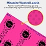 Avery Lollipop Laser/Inkjet Multipurpose Labels, 1.5" x 4", Neon Magenta (80/Pack)~#|#~956CC934-059C-48C5-B67537CC13A28D41_sc7