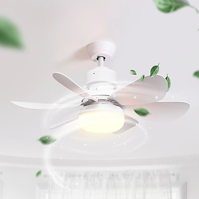 Airbro 21″ Socket Fan with Integrated Light, 3-Speed, White (FLA-21) Sansujyuku sansujyuku.com