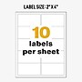 Avery UltraDuty Waterproof Laser GHS Chemical Labels, 2" x 4", White, 500 Labels/Box (60505)~#|#~95737717-FDB2-45C6-872D51875002B7A8_sc7