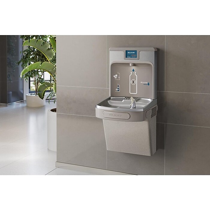 Elkay EZH2O Wall Mounted Drinking Fountain and Hands Free Bottle