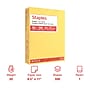 Staples Pastel 30% Recycled Color Copy Paper, 20 lbs., 8.5" x 11", Canary, 500/Ream (14787)~#|#~9577DD30-1D9F-4A26-8D615228C45E1ABC_sc7