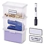 Bostitch Konnect Nest Stackable Boxes, 5.2" x 3.5" x 2.7", Index Size, Clear, 3/Pack (23231-3PK)~#|#~9579CEA8-189C-4276-B12DFCA02D2FF6E0_sc7