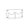 Azar Brochure Holder, 8.5" x 11", Horizontal, Wall Mounted, Silver Acrylic (105586)~#|#~957E2E07-B15B-4E02-A8AA2FD78290940C_sc7