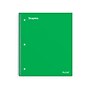 Staples Premium Poly 1-Subject Notebook, 8" x 10.5", Wide Ruled, 100 Sheets, Green (TR51452)~#|#~957E89EE-A1DD-4332-AE29B94C763C114F_sc7