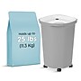 Iris 30 Quart Airtight Dog & Cat Food Container with Lid, Plastic, Elephant Gray (500313)~#|#~95815093-A5C1-48F9-B6512FC20AEFCA55_sc7
