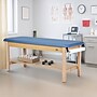 Aristo Wood H-Brace Physician Exam Table with Shelf, 2 Drawer Cabinet, Paper Cutter, Holder, 500lbs. Capacity, Blue~#|#~958458DB-24E2-417B-8F01BA81A865D5B7_sc7