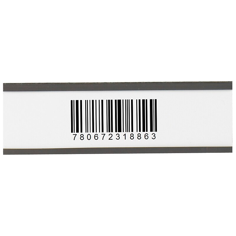 Magnetic "C" Channel Label Holders, 2" x 6", Black, 25/Carton (LH195) image 1