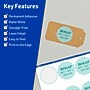 Avery TrueBlock Laser/Inkjet Decorative Edge Multipurpose Labels, 2.5" Dia., White, 225/Pack (94516)~#|#~958C4A36-CF15-4752-95B25C06103BED4E_sc7