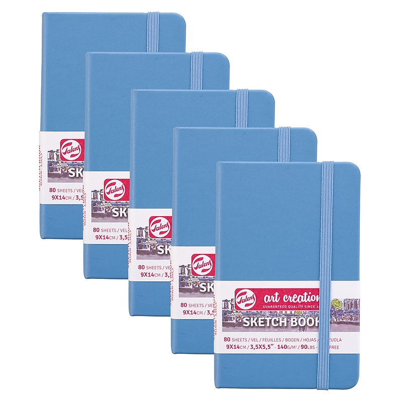 Talens Art Creation 3.5" x 5.5" Sketch Book, 80 Sheets/Book, 5/Bundle (TLN9314211M-5) image 1