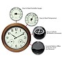 Infinity Instruments Craftsman Metal Indoor/Outdoor Clock & Thermometer, 18" Dia. (12144CP-1679)~#|#~959767BC-8599-411B-B83A9379476EA3CB_sc7