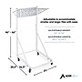 AdirOffice Blueprint Metal Mobile File Cart with Lockable Wheels, White (613-WHI)~#|#~959A929A-0E54-47F5-AD6CE2A671550D21_sc7
