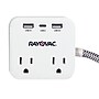 RAYOVAC 2-Outlet 3-USB Port Surge Protector, 1.5-ft. Cord, 450-Joules, White (FL-143SC)~#|#~959BA26E-BCB3-4045-888F443D2106FB3C_sc7