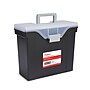 TRU RED™ Slim Portable File Tote, Letter Size, Black, 5/Carton (TR58297CT)~#|#~959BCC49-4B2C-42E1-84121CA5CFE27E4C_sc7