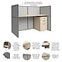 Bush Business Furniture Easy Office 45"H x 61"W Cubicle Panel Workstation, Natural Elm (EOD260SNE-03K)~#|#~959C5104-4EA8-44BA-9A75C5CD99A1828E_sc7