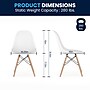 Flash Furniture Plastic/Poly Accent Chair, White, 2/Pack (2FH130DPPWH)~#|#~959CDC0A-4FB8-4D38-8136951F3EA983B6_sc7