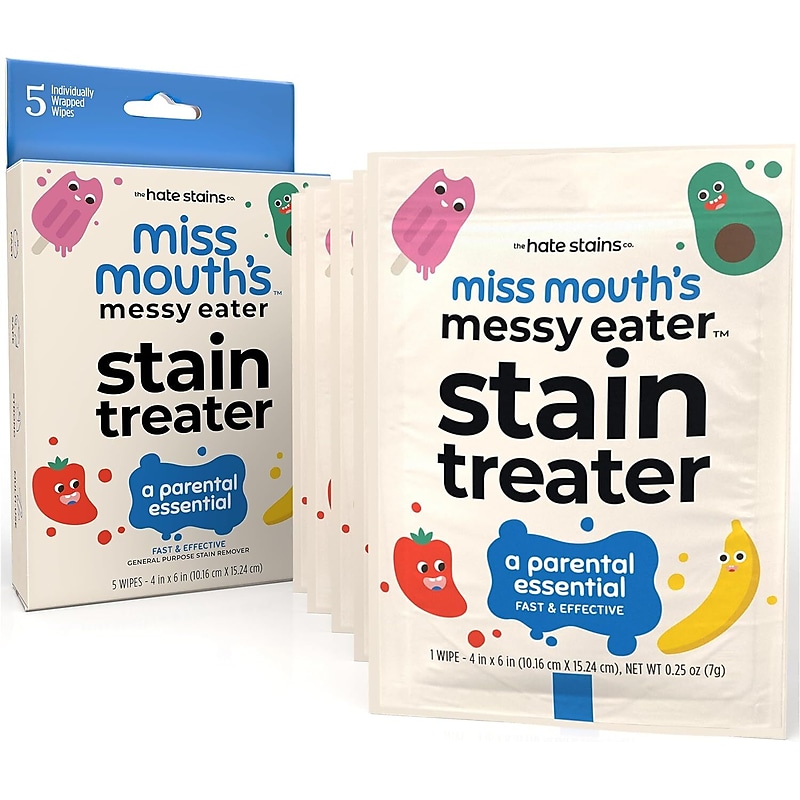 The Hate Stains Co. Miss Mouth's Messy Stain Treater Wipes (HS07819) image 1