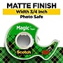 Scotch Magic Invisible Clear Tape Refill, 0.75" x 16.67 yds., 1" Core, 2 Rolls/Pack (122DM-2)~#|#~95A114A0-A2F5-4BDF-BA26BF346FCDE5A2_sc7