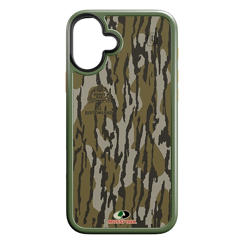 cellhelmet Fortitude Series MagSafe Phone Case for iPhone 16 Plus, Shock Absorbing, Mossy Oak Bottom Lands (CF-105-MO) image 1